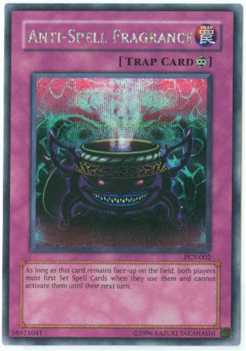 Yu-Gi-Oh Card - PCY-002 - ANTI-SPELL FRAGRANCE (secret rare holo)