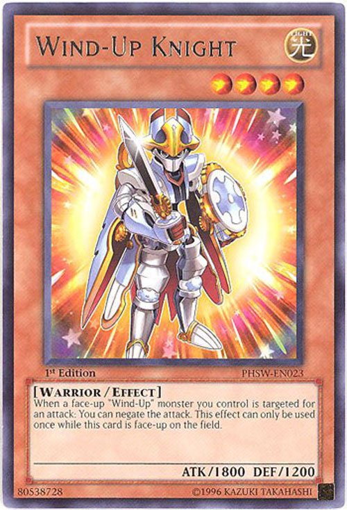 Yu-Gi-Oh Card - PHSW-EN023 - WIND-UP KNIGHT (rare): BBToyStore.com