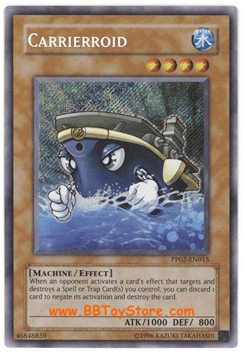 Yu-Gi-Oh Card - PP02-EN015 - CARRIERROID (secret rare holo)