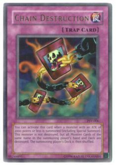 Yu-Gi-Oh Card - PSV-006 - CHAIN DESTRUCTION (ultra rare holo)