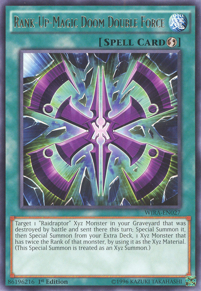 YuGiOh Card WIRAEN027 RANKUPMAGIC DOOM DOUBLE