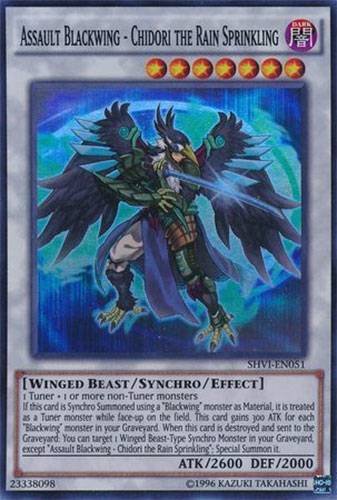 Yu-Gi-Oh Card - SHVI-EN051 - ASSAULT BLACKWING - CHIDORI THE RAIN ...