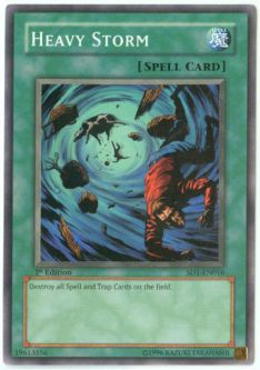 Yu-Gi-Oh Card - SD1-EN016 - HEAVY STORM (common)