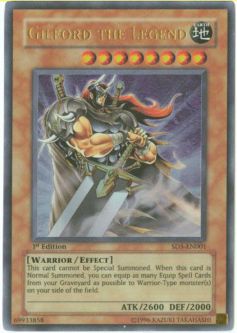 Yu-Gi-Oh Card - SD5-EN001 - GILFORD the LEGEND (ultra rare holo)