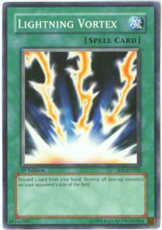 Yu-Gi-Oh Card - SD5-EN030 - LIGHTNING VORTEX (common)