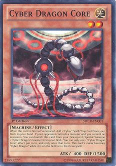 Yu-Gi-Oh Card - SDCR-EN001 - CYBER DRAGON CORE (super rare holo)