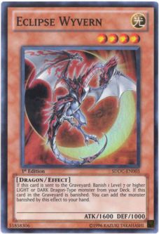 Yu-Gi-Oh Card - SDDC-EN003 - ECLIPSE WYVERN (super rare holo)