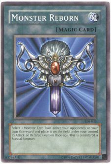 Yu-Gi-Oh Card - SDJ-035 - MONSTER REBORN (common)