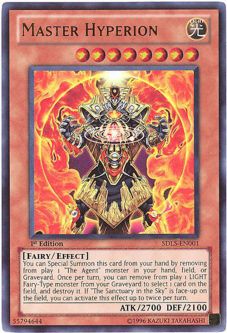 Yu-Gi-Oh Card - SDLS-EN001 - MASTER HYPERION (ultra rare holo)