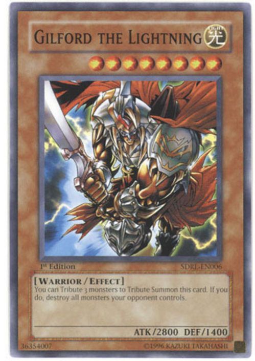 Yu-Gi-Oh Card - SDRL-EN006 - GILFORD THE LIGHTNING (common):   - Toys, Plush, Trading Cards, Action Figures & Games online retail store  shop sale