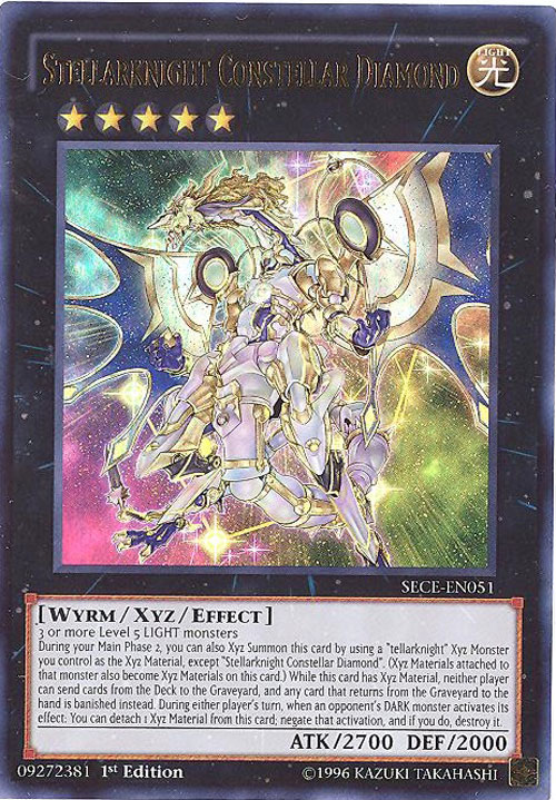 Yu-Gi-Oh Card - SECE-EN051 - STELLARKNIGHT CONSTELLAR DIAMOND (ultra ...