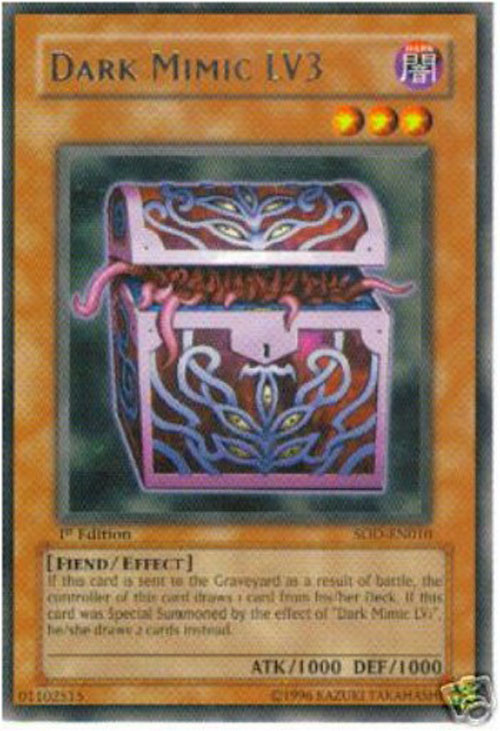 DARK MIMIC LV3 *** 1ST EDITION ULTIMATE RARE (LP) SOD-EN010 YUGIOH