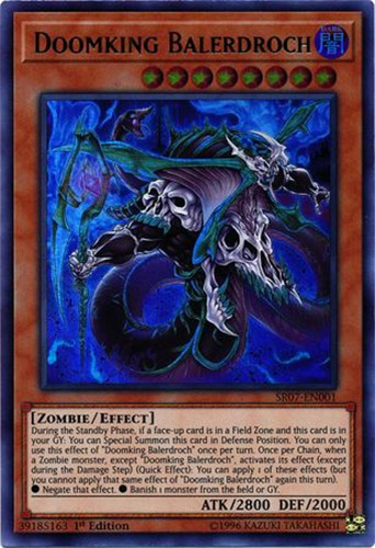 Yu-Gi-Oh Card - SR07-EN001 - DOOMKING BALERDROCH (ultra rare holo)