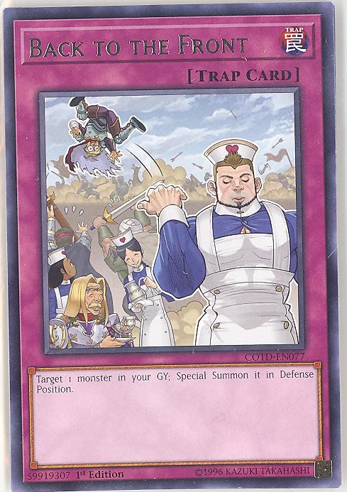 Yu-Gi-Oh Card - COTD-EN077 - BACK TO THE FRONT (rare): BBToyStore.com ...