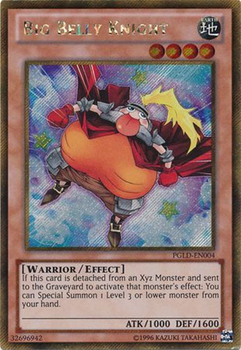 Yu-Gi-Oh Card - PGLD-EN004 - BIG BELLY KNIGHT (gold secret rare holo ...