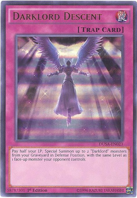 Yu-Gi-Oh Card - DUSA-EN023 - DARKLORD DESCENT (ultra rare holo ...