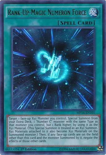 Yu-Gi-Oh Card - MP14-EN101 - RANK-UP-MAGIC NUMERON FORCE (ultra rare holo)