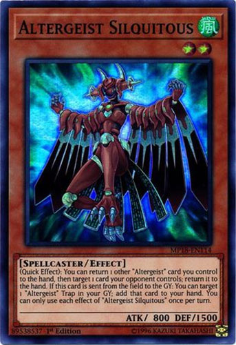 Yu-Gi-Oh Card - MP18-EN114 - ALTERGEIST SILQUITOUS (super rare holo)