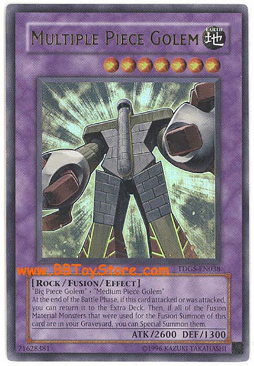 Yu-Gi-Oh Card - TDGS-EN038 - MULTIPLE PIECE GOLEM (ultra rare holo)