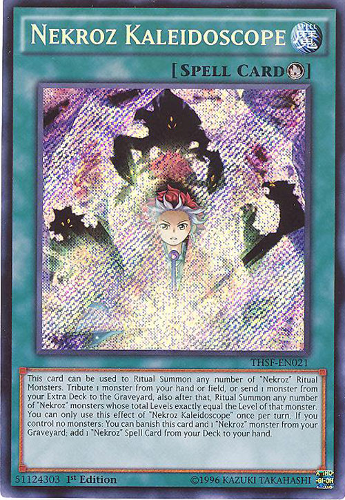 Yu-Gi-Oh Card - THSF-EN021 - NEKROZ KALEIDOSCOPE (secret rare holo)