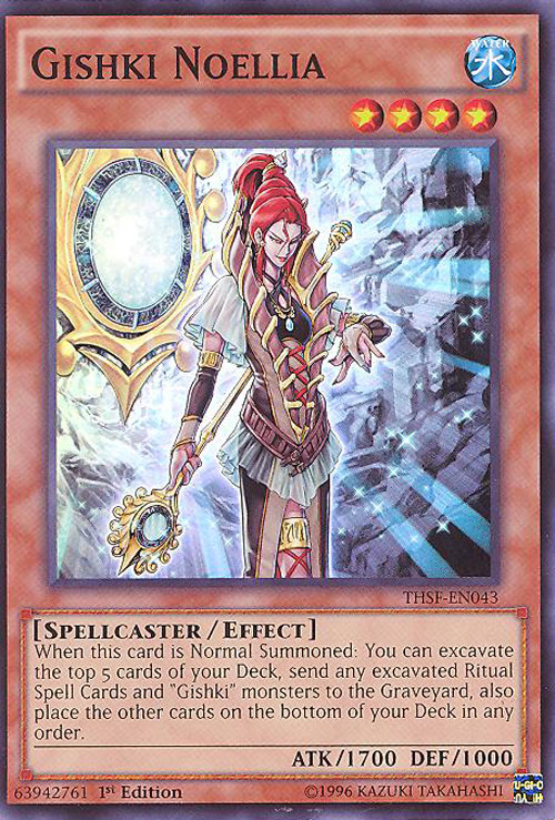 Yu-Gi-Oh Card - THSF-EN043 - GISHKI NOELLIA (super rare holo ...