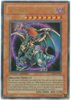 Yu-Gi-Oh Card - TLM-ENSE2 - CHAOS EMPEROR DRAGON - ENVOY OF THE END (ultra rare holo) *Played*