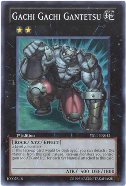 Yu-Gi-Oh Card - YS11-EN042 - GACHI GACHI GANTETSU  (super rare holo)