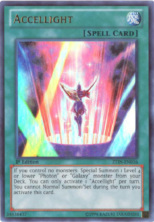 Yu-Gi-Oh Card - ZTIN-EN016 - ACCELLIGHT (ultra rare holo)